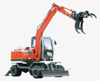 Hydraulic Rotating Sugarcane Grapple Loader Sugar Cane - Wheeled Excavator With Grab