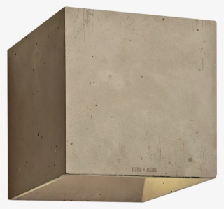 Concrete Wall Lamp Brown - Wood