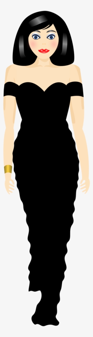 Stylish In Black - Clip Art