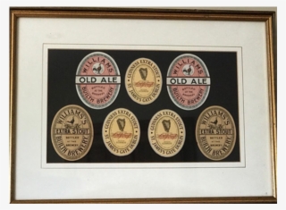 Old Guinness Bottle Labels Print - Coin