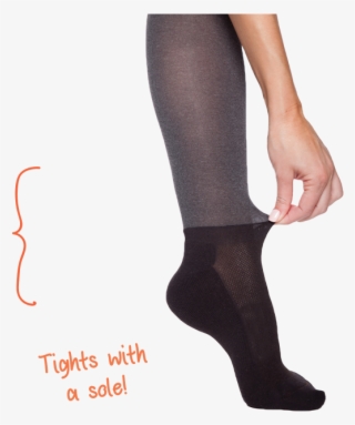 Baring Our Soles - Tights With Socks Built