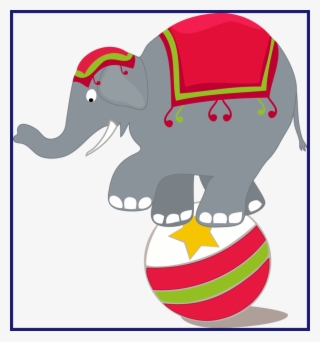Clip Art Library Download The Best Circo Png Pesquisa - Transparent Circus Elephant Clipart