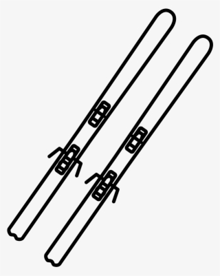 A Pair Of Light And Above All Short Touring Skis - Sci Disegno Da Colorare
