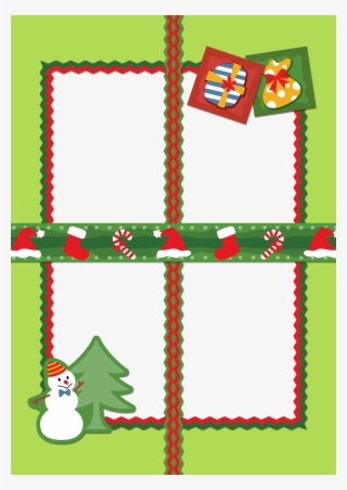 Xmas84 - Marcos Para 4 Fotos De Navidad