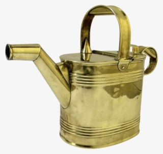 English Brass Hot Water Watering Can C1895 - Teapot