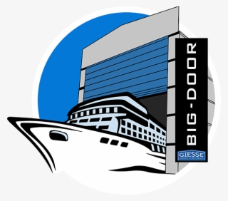 Giesse Big Doors Are Designed Specifically To Ensure - Clipart Boats And Ships