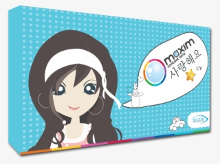 Maxim Colors Big Eyes Blue Box - Maxim Contact Lens