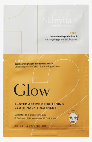 2 Step Brightening Glow Cloth Mask Treatment - Paper