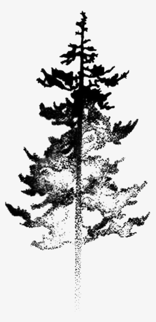 Tree Silhouette - Black Watercolor Tree Tattoo