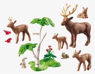 Playmobil Stag With Deer Family - Familia De Ciervos Playmobil