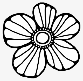 Patron/pattern Doodle Flowers, Flower Doodles, Flower - Line Art