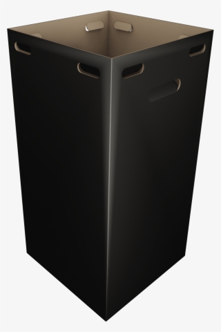 16x16x31 Black Cardboard Bin - Box