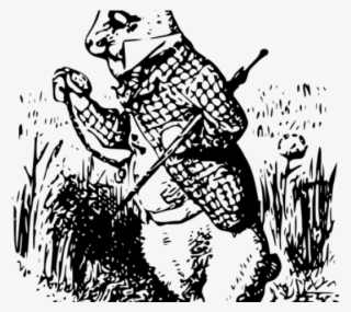 Alice In Wonderland Clipart White Rabbit - Alice In Wonderland White Rabbit Drawing