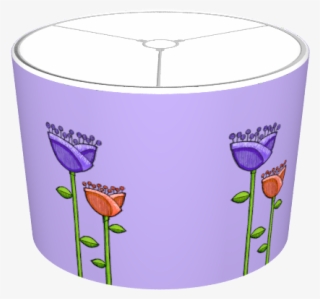 Fun Doodle Flowers Purple Orange - Cartoon