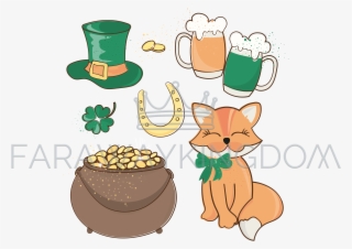 Patrick Symbols Saint Patrick Day Vector Illustration - Illustration