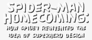 Spider-man - Homecoming - - Calligraphy