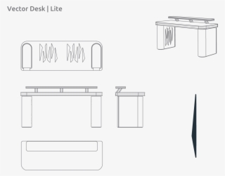 Artnovion Product 415 Vector Desk Lt - Diagram