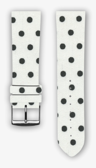 100% Cotton Watchband With Calf Leather Back - Belt