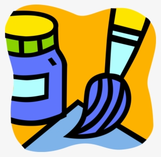 Vector Illustration Of Visual Arts Artist's Paint And