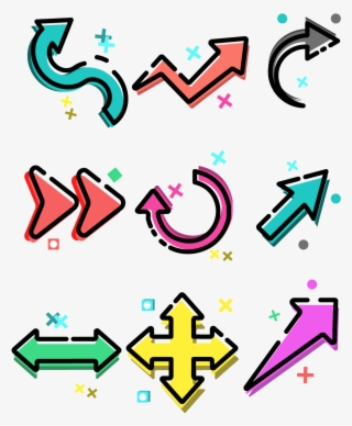 Mbe Cartoon Cute Poster Element Arrow Png And Vector