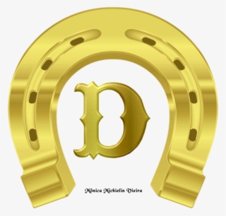 Alfabeto Ferradura De Cavalo Dourado Em Png - Dourada Ferradura Png
