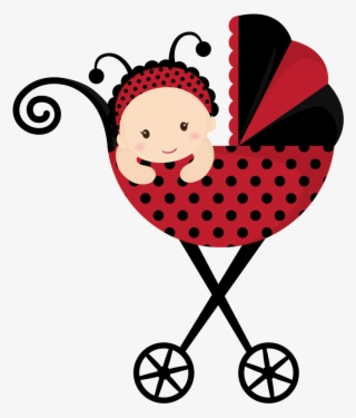 Ladybug Clipart Item - Invitacion Baby Shower Catarina