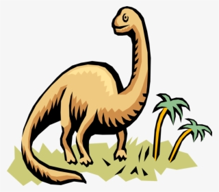 Prehistoric Dinosaur Image Illustration Of From Jurassic - Brontosaurus