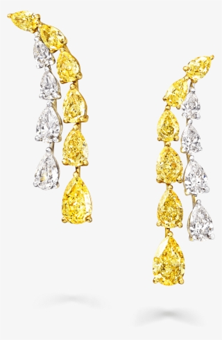 Graff Yellow Diamond High Jewellery A Yellow And White - Graff Yellow Diamond Earrings
