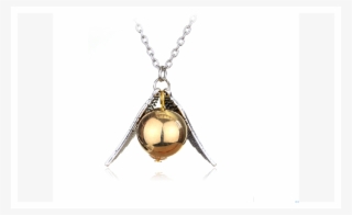 Quidditch Golden Snitch Fly Ball Wings Pendant Necklace - Collar Reliquias De La Muerte