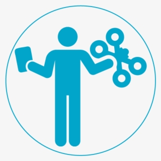 Icon Drone Data Blue - Sign