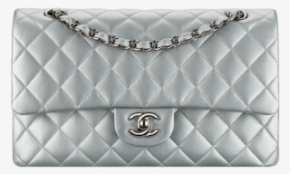 Classic - Classic Flap Bag Caviar Silver