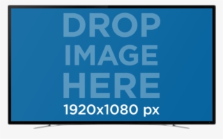 Smart Tv In Frontal View Mockup Over A Png Background - Led-backlit Lcd Display