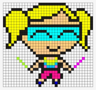 Rave Bubbles Perler Bead Pattern / Bead Sprite - Cute Animal Pixel Art