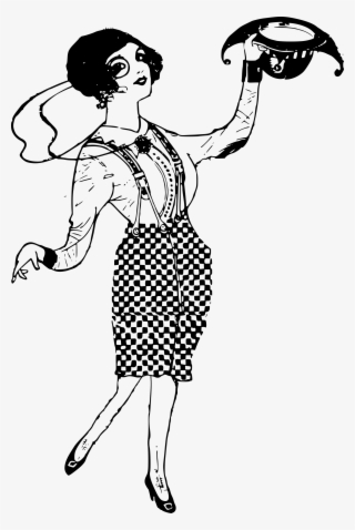 This Free Icons Png Design Of Lady In A Checkered Dress