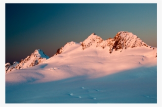 Fox Glacier Above The Tasman Sea On The West Coast - Snow