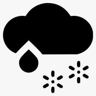 Cloud Rain Snow Wintry Mix Svg Png Icon Free Download - Rain Snow Clip Art