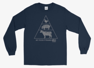 My Food Pyramid Long Sleeve - Long-sleeved T-shirt