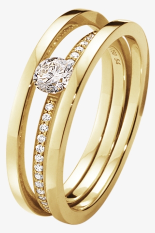 Halo Solitaire Ring - Georg Jensen Ringe