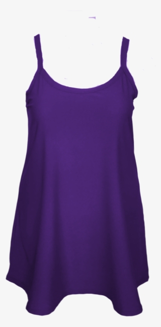 Purple Spaghetti Strap Fit And Flare Slip Dress For - Day Dress