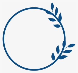 Wreath Leaves Leaf Circle Wrap Blue Black Fall Ftestick - Circle