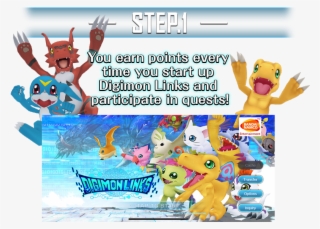 1 You Earn Points Every Time You Start Up Digimon Links - Cartoon