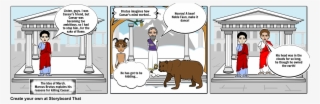 Julius Caesar Political Cartoon Strip Storyboard - Cartoon