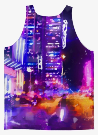 Ariel Versace "city Lights" Classic Sublimation Adult - Active Tank