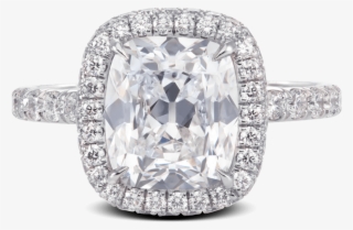 Ring Dahlia Cushion Diamond Halo Double Edge Pave - Steven Kirsch Halo Ring