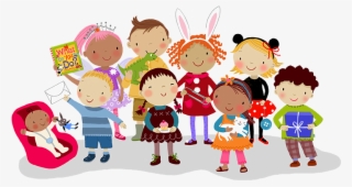 Group Of Children Illustrated By Mandy Stanley - Thank You Notes For Children