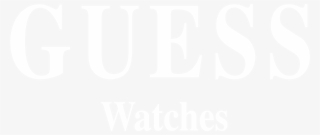 Guess Watches Logo Black And White - Twitter White Icon Png