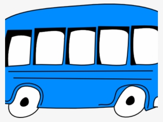 Bus Clipart Vector - Blue School Bus Clipart