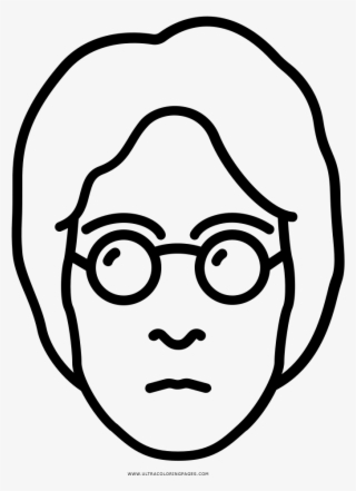 John Lennon Coloring Page - Line Art