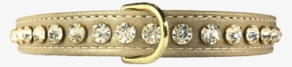 - Barley Leather And Jewel Collar - Diamond