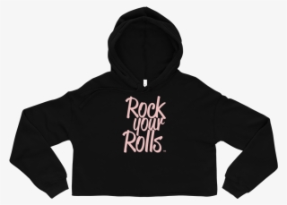 Crop Top Template Ryr Pink Mockup Front Flat Black - Sweatshirt